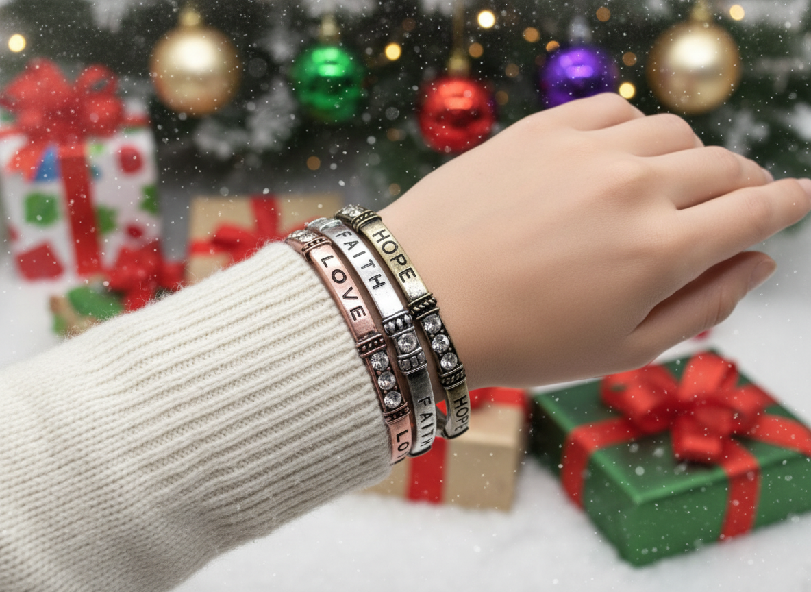 Precious Love Hope and Faith Bracelet