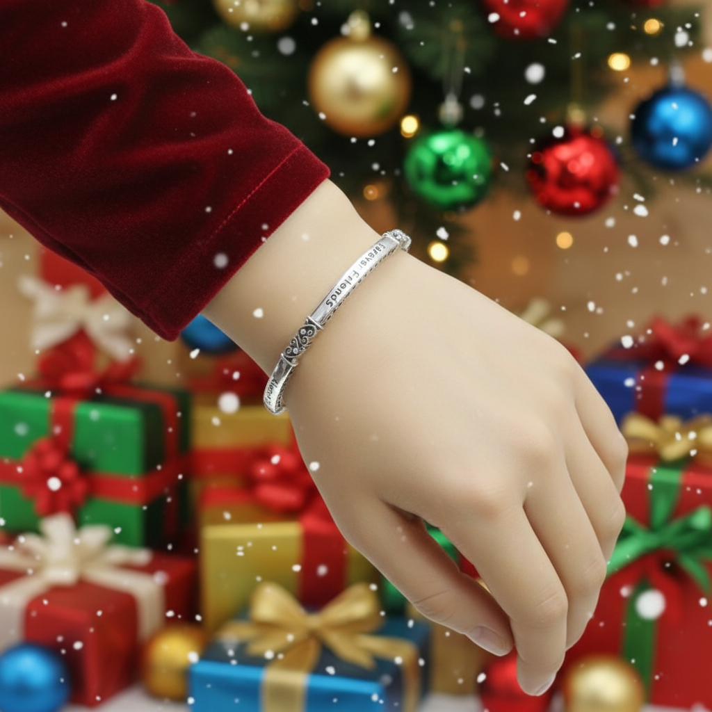 Lovely "Sisters and Friends" Inspirational Bracelet