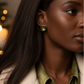 Gorgeous Green Stud Earrings