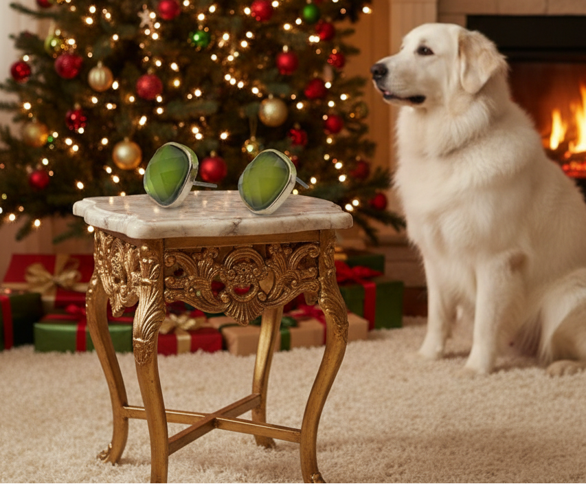 Gorgeous Green Stud Earrings