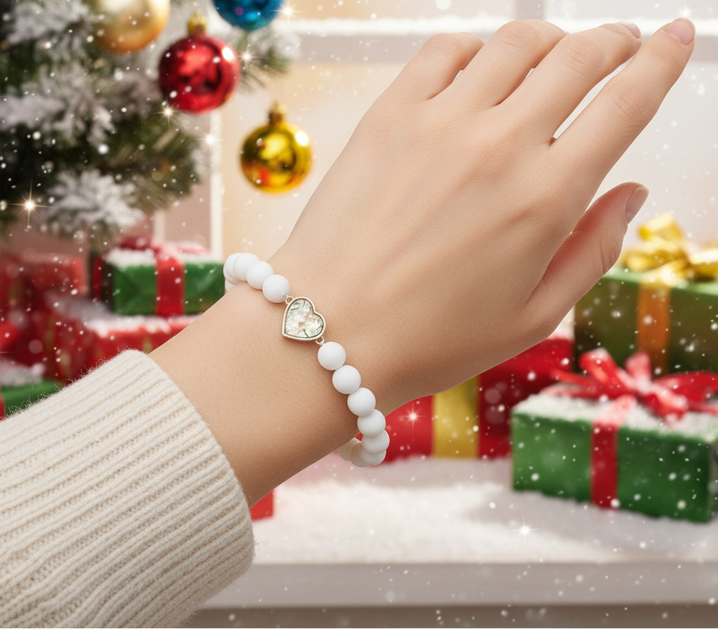 Gorgeous Heart Abalone Bracelet