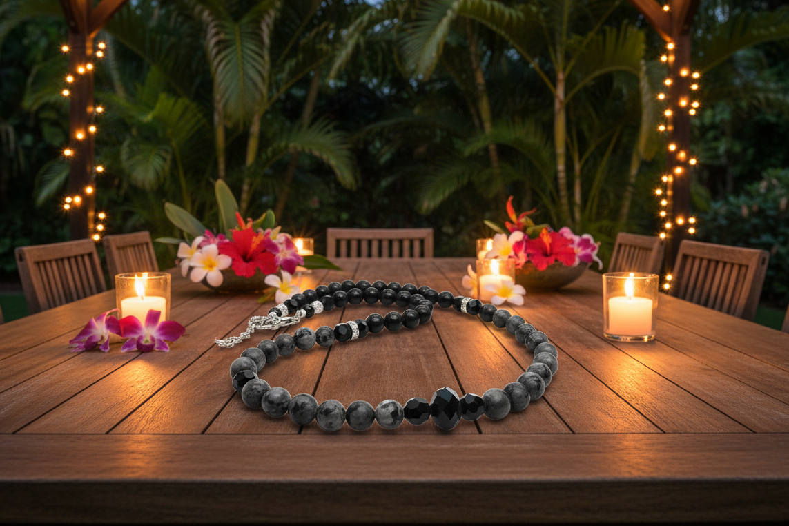 Midnight Cascade Labradorite Necklace- handcrafted by Artistry Jewelry