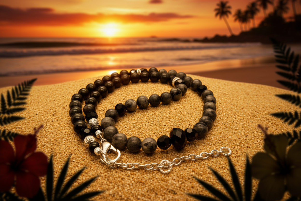 Midnight Cascade Labradorite Necklace- handcrafted by Artistry Jewelry