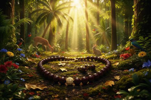 Beautiful One-of-a-Kind, Mocha Crystals and Pearl Necklace Set with CZ ball-handcrafted by Artistry Jewelry