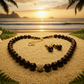 Beautiful One-of-a-Kind, Mocha Crystals and Pearl Necklace Set with CZ ball-handcrafted by Artistry Jewelry