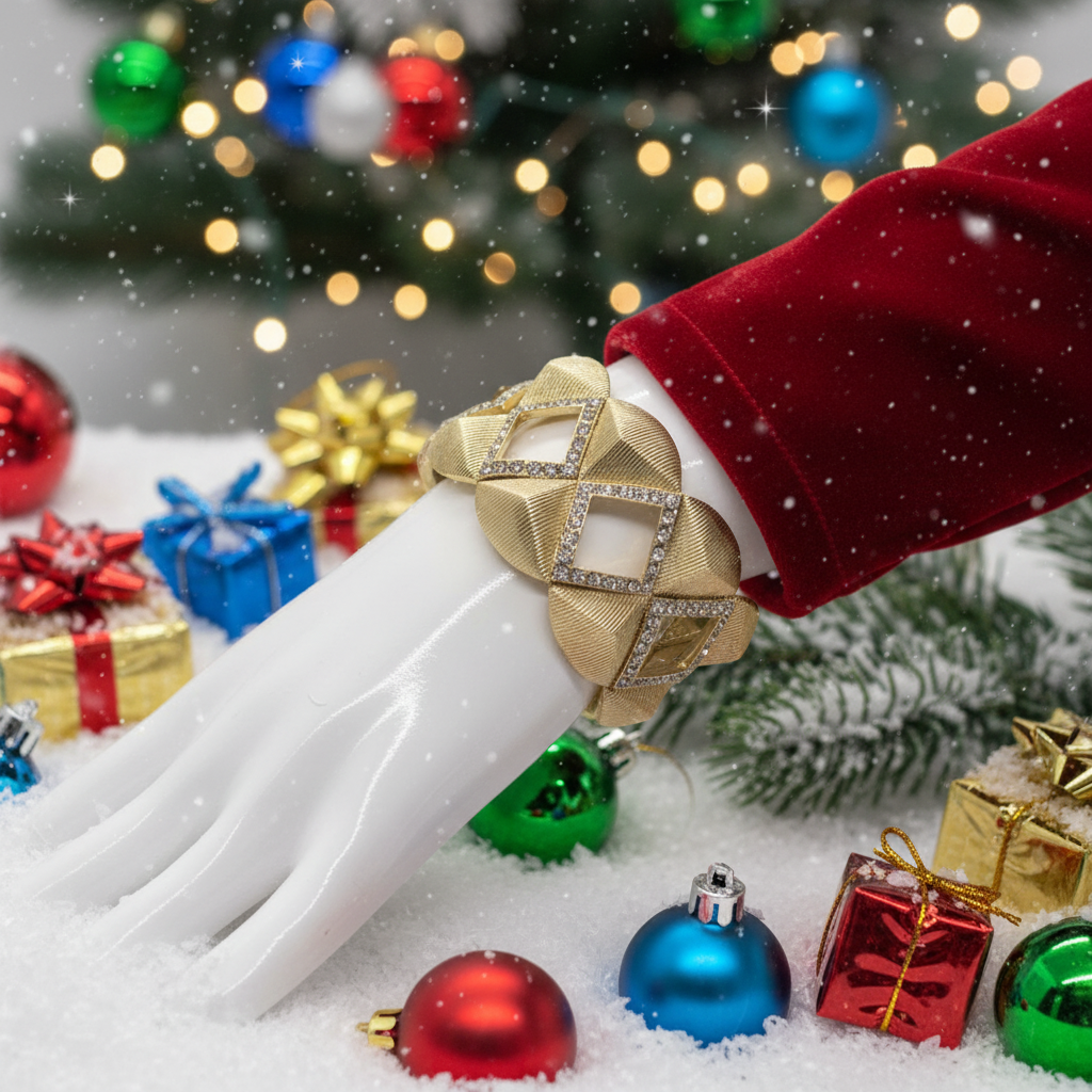 Golden Rhinestone Bracelet