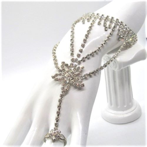 Fabulous Rhinestones for the Wrist and Finger Bracelet