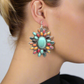Perfect Sunburst Multi Colored Earrings