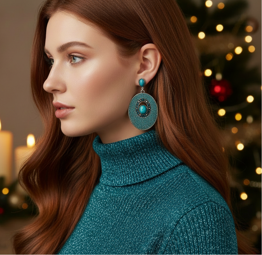 Tantalizing Teal Earrings