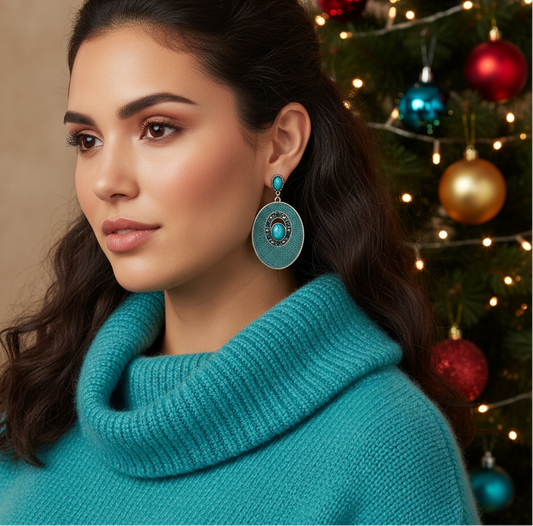 Tantalizing Teal Earrings