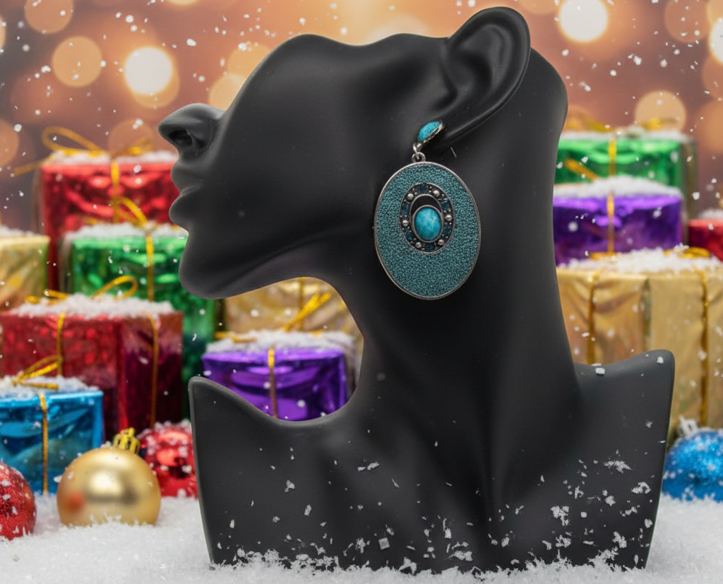 Tantalizing Teal Earrings