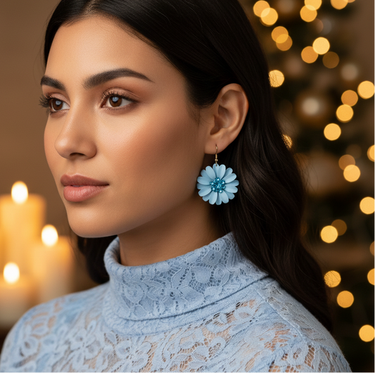 Lovely Layered Petal Flower Earring