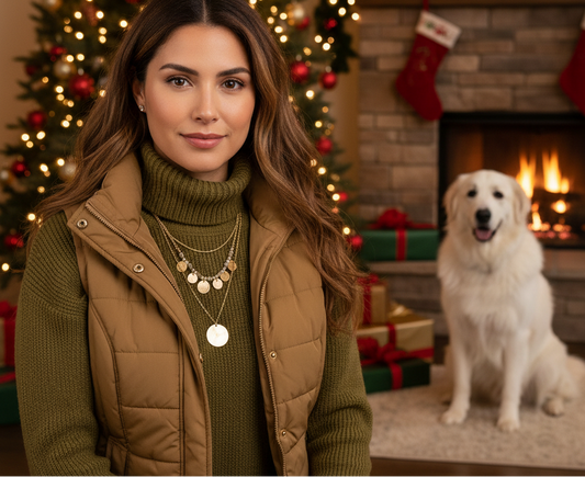 Lovely Beige Multi-Strand Necklace