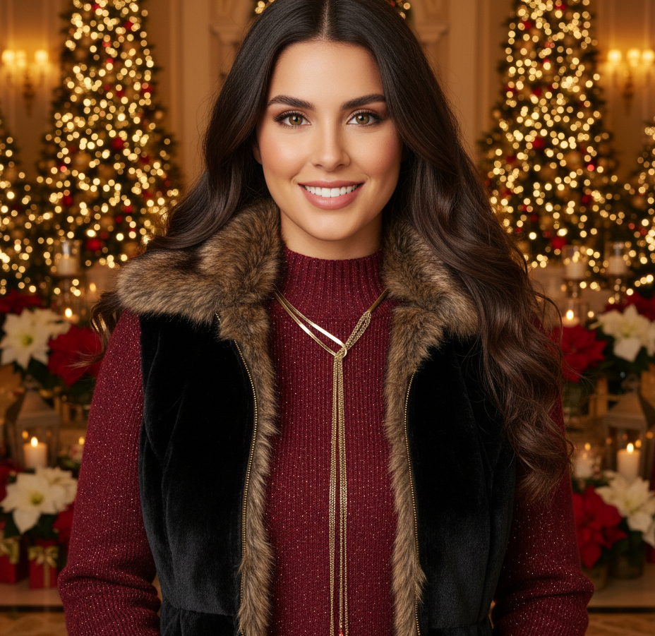 Lovely Multi Chain Fringe Choker