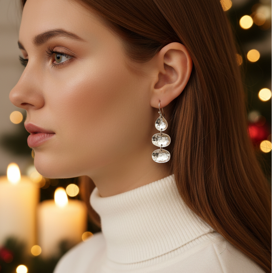 Fabulous Multi Disc Dangle Earrings