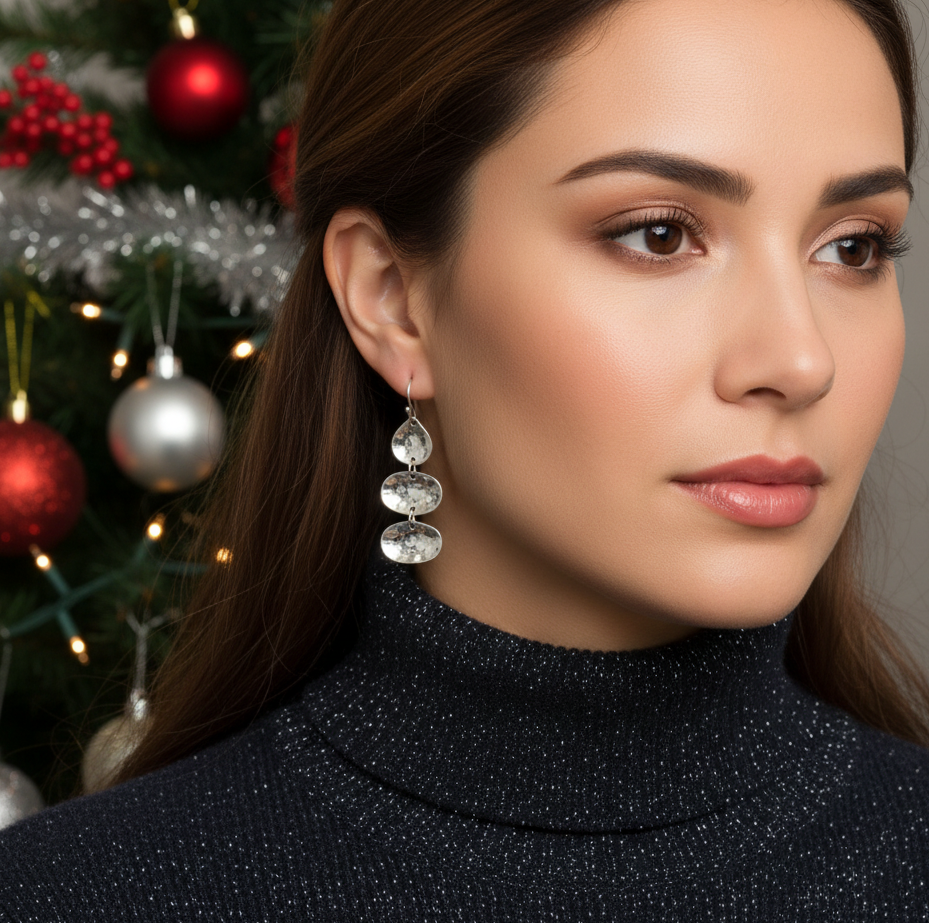 Fabulous Multi Disc Dangle Earrings