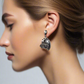 Lovely Double Crystal Heart Earrings