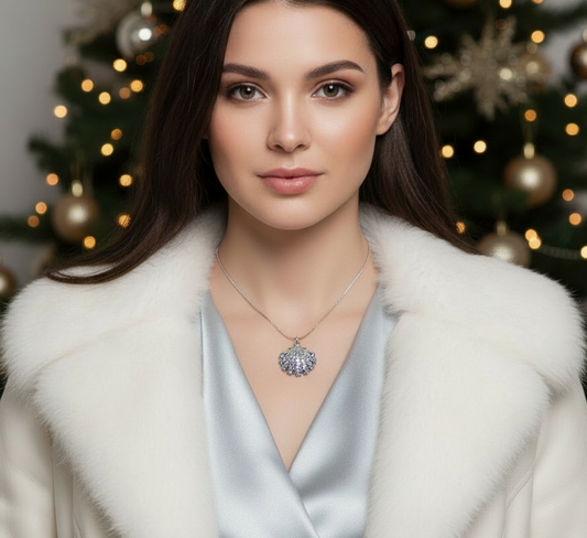 Beautiful Rhinestone Shell Necklace