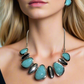 Fabulous Turquoise and Silver Necklace Set