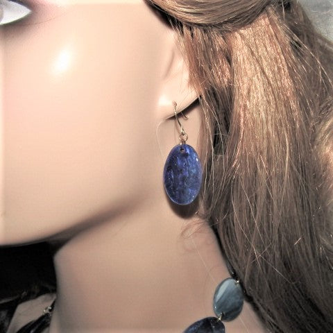 Stunning Blue Multi-Strand Necklace Set
