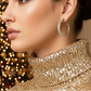 Dazzling Gold Hoop Earrings