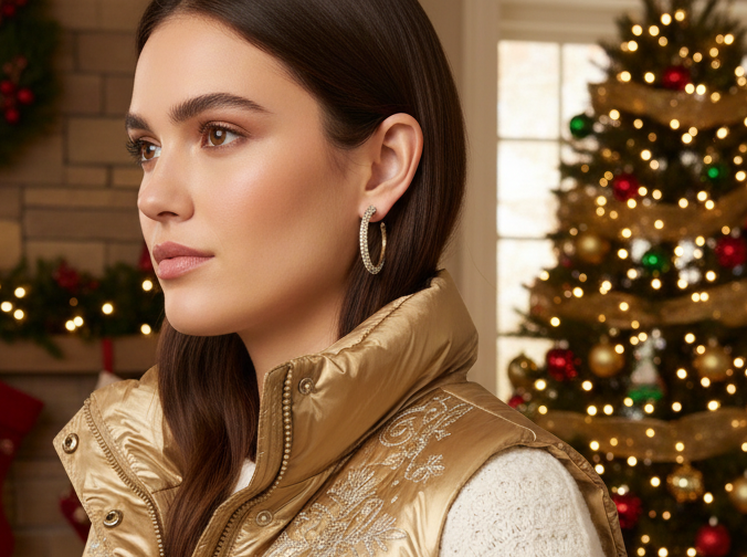 Dazzling Gold Hoop Earrings