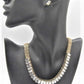 Lovely Rhinestones and Gold Necklace Set
