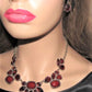 Lovely Red and Silver Necklace Set