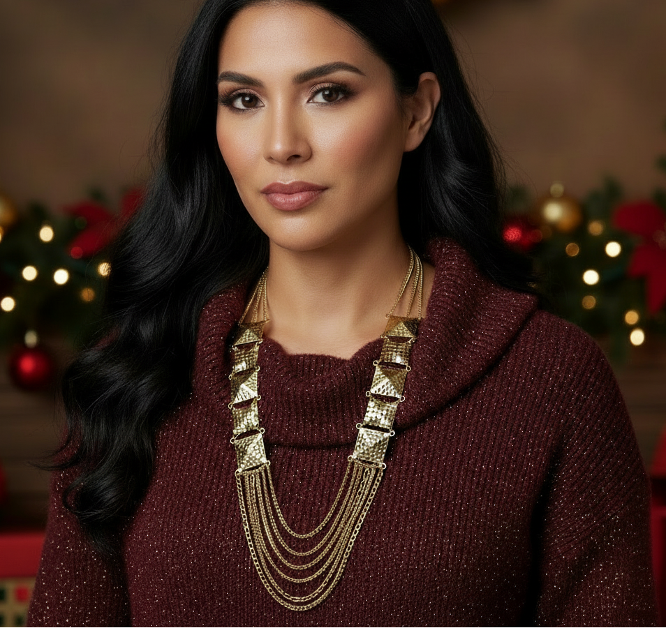 Golden Treasure Necklace Set