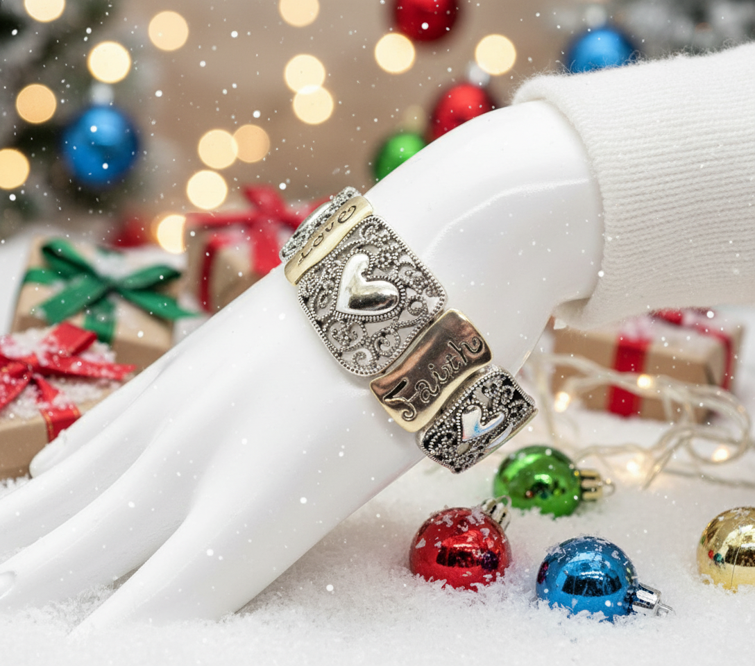 Fabulous "Faith Hope and Love" Bracelet