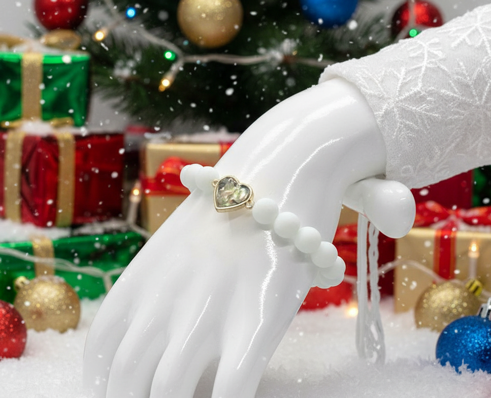 Gorgeous Heart Abalone Bracelet