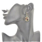 Lovely Smokey Topaz, Rivoli, Gold Drop Earrings- by Artistry Jewelry