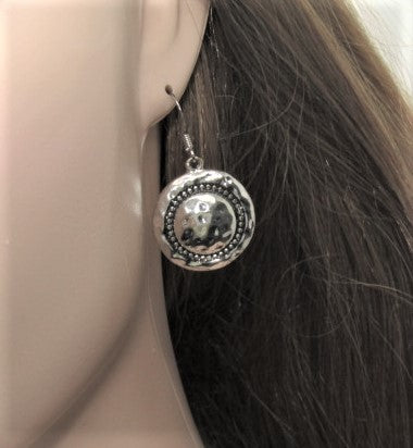 Stunning Silver & Black Pendant, Blackstone cubes and Czech Crystals, Beaded Necklace Set-crafted by Artistry Jewelry