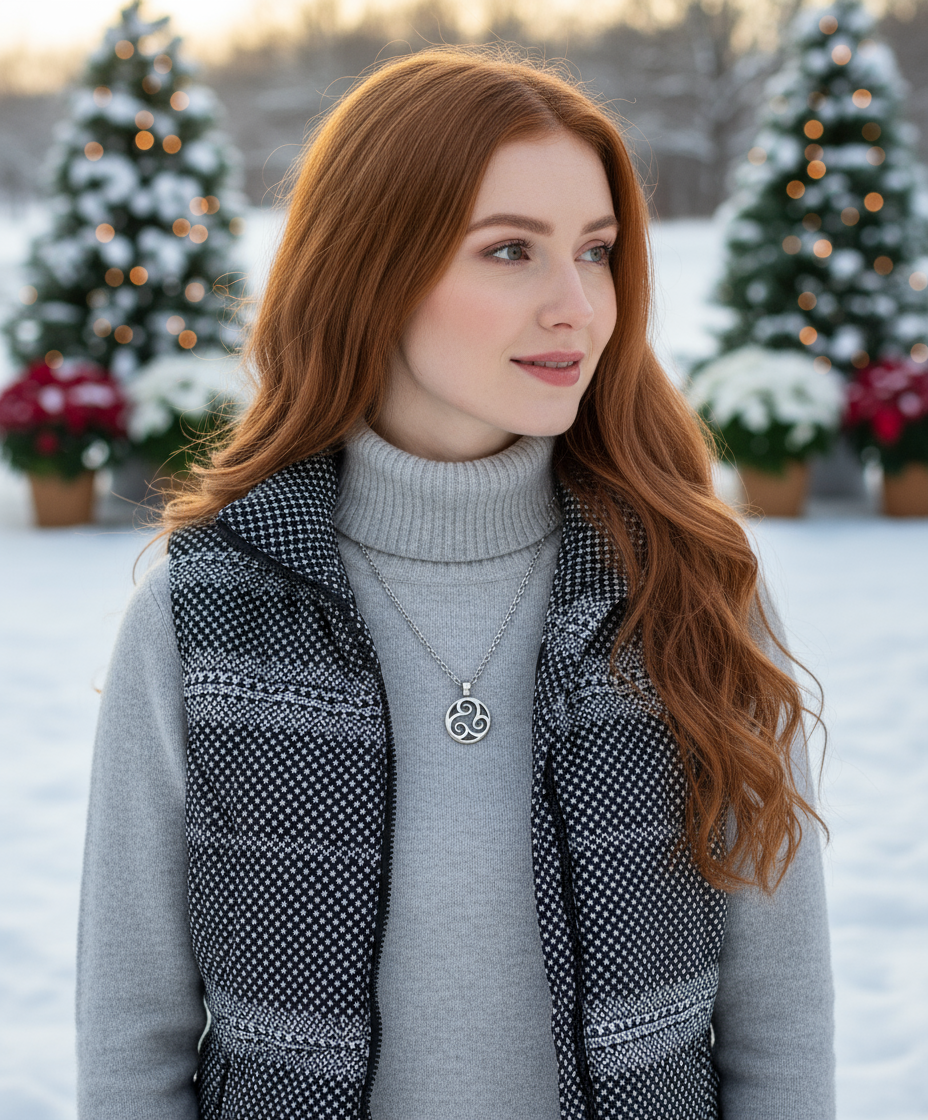 Triple Spiral Necklace