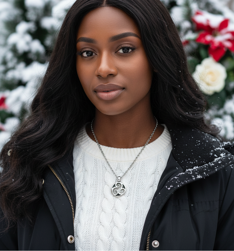 Triple Spiral Necklace