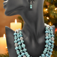 Gorgeous Turquoise and Silver Necklace Set