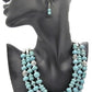 Gorgeous Turquoise and Silver Necklace Set