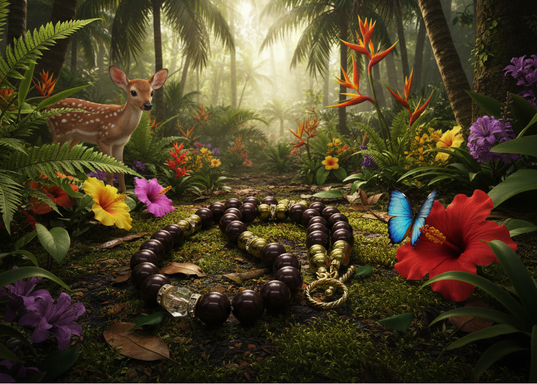 Beautiful Golden Shadow Crystal, Maroon Pearl and Gold Hematite Semi-precious Necklace-handcrafted by Artistry Jewelry