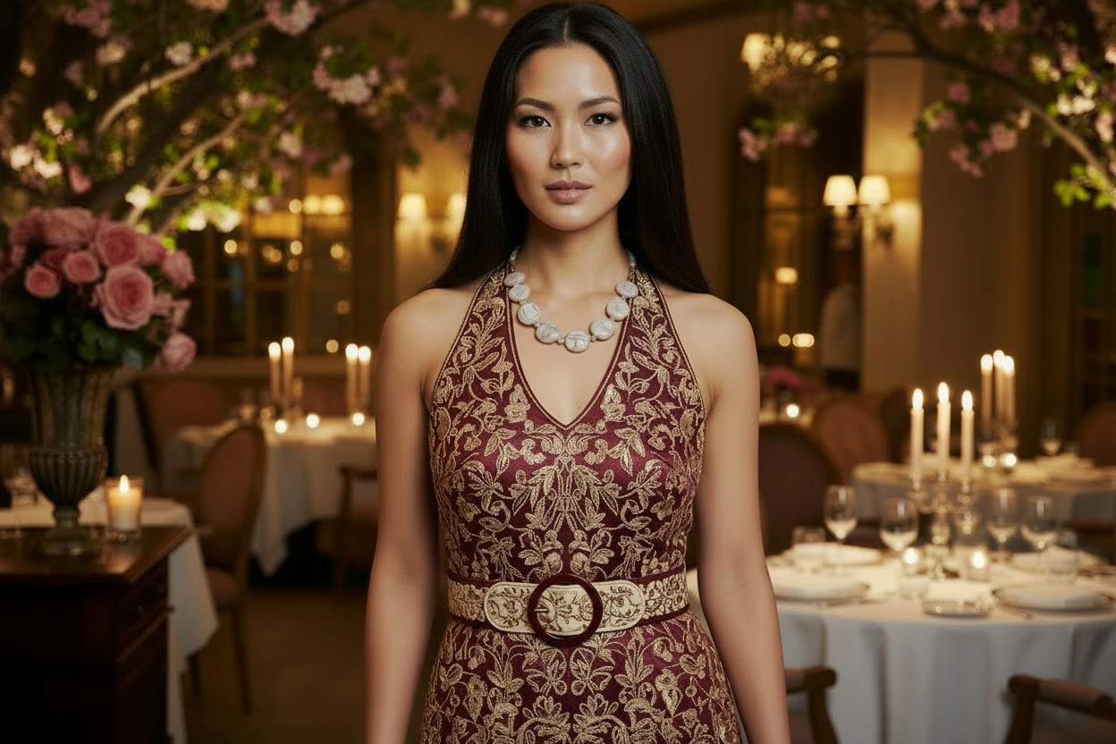 Gorgeous Natural Red Adventurine, Redline Marble and Italian Onyx, Semi-precious, One-of-a-Kind Beaded Necklace A-handcrafted by Artistry Jewelry