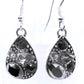 Beautiful Black, Silver, and Gray, Rhinestone, Teardrop, Double Chain Necklace Set- by Artistry Jewelry