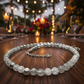 Beautiful Snow Cracked Crystal Beads and SP Hematite, Beaded Necklace Set-crafted by Artistry Jewelry