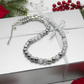 Beautiful Snow Cracked Crystal Beads and SP Hematite, Beaded Necklace Set-crafted by Artistry Jewelry
