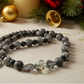 Gorgeous Black Diamond Crystal, Labradorite, Silver Hematite, and Baroque beads, Beaded Necklace - handcrafted by Artistry Jewelry