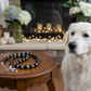 Flaunting Silver Hematite and Black Satin Pearl Beaded Necklace - handcrafted by Artistry Jewelry