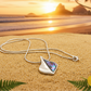 Lovely Paua Leaf Necklace-B