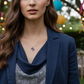 Lovely Paua Leaf Necklace-B