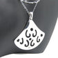 Stunning Silver Pendant, Rhinestones, and Silver Stainless Steel Chain Necklace Set, One-of-a-Kind, Created by Artistry Jewelry