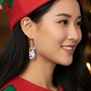 Joyful Christmas Santa Earrings