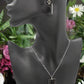 Exciting Silver and Black, Geo, Stainless Steel Chain Necklace Set- by Artistry Jewelry