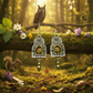 Lovely Owl in the Window Earrings